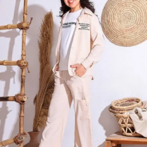 Pink Set with Half Sleeves