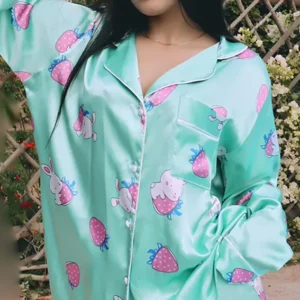 Pink Strawberry Pajama Set