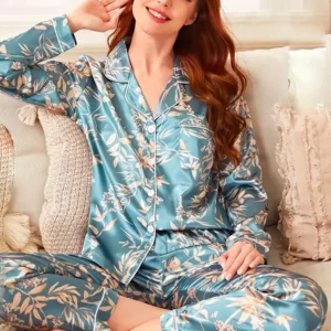 Floral Long Sleeve Pajama Set