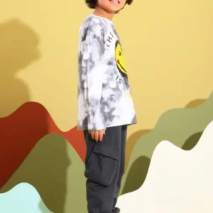 Tie-Dye Smiley Face Long Sleeve Set
