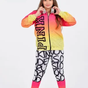 Vibrant Graphic Hoodie and Leggings Set
