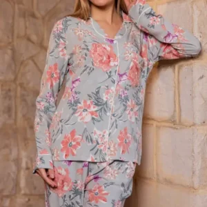 Floral Long Sleeve Pajama Set