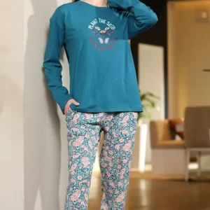 Trendy Paisley Pattern Pajama Set