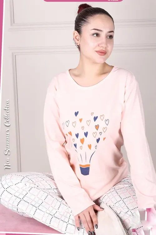 Heart Balloon Long Sleeve Top