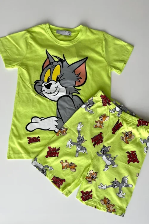 Kids Cartoon Short Sleeve Set
