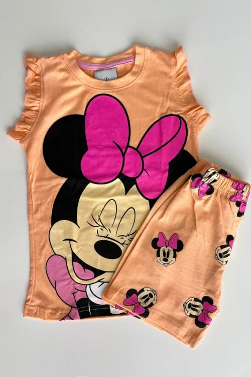 Cute Cartoon Ruffle Sleeve Pajama Set