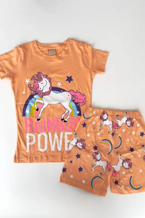Unicorn Rainbow Power Pajama Set