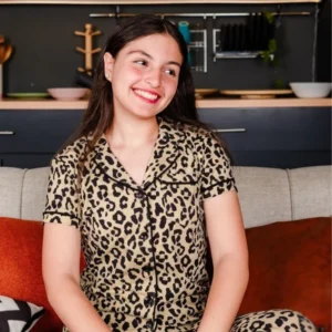 Leopard Print Short Sleeve Pajama Set