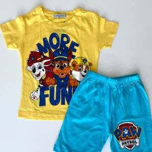 Kids' Cartoon T-Shirt and Shorts Set