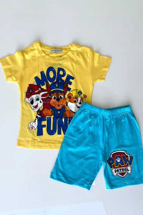 Kids' Cartoon T-Shirt and Shorts Set