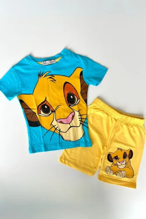 Lion Print Short Sleeve Set