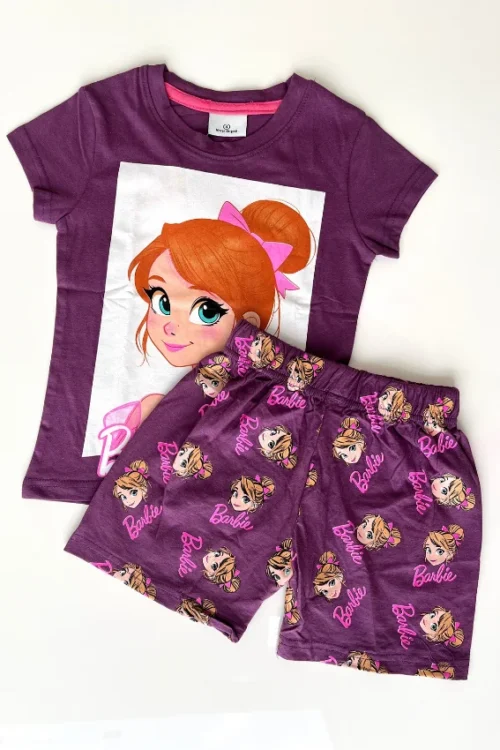 Cute Patterned Short Sleeve Set