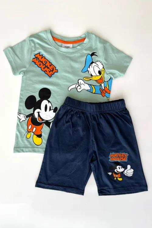 Cartoon Print Short Sleeve Set