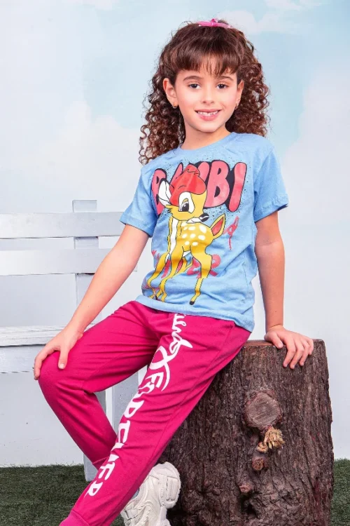 Cartoon Print Short Sleeve Set - Image 2