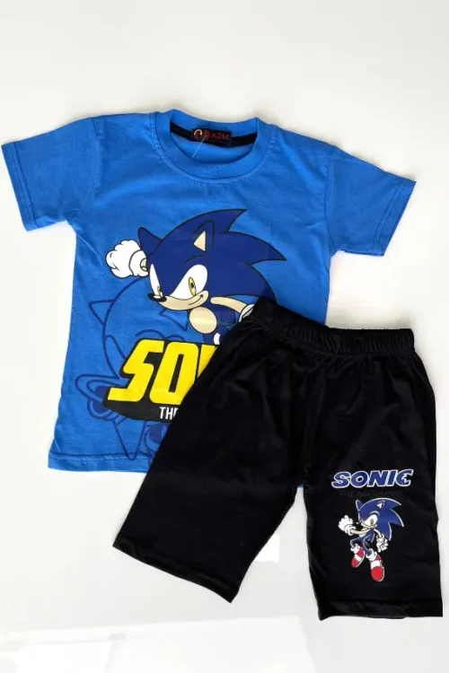 Sonic Print Tee and Shorts Set
