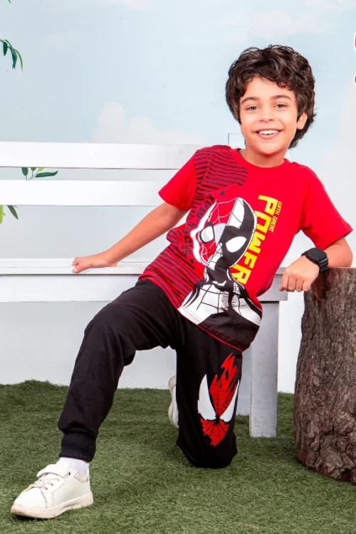Graphic Tee with Jogger Pants Set - Image 2