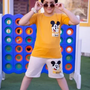 Kids' Cartoon Tee and Shorts Set