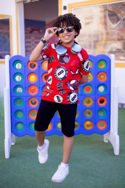 Graphic Short Sleeve Kids Set