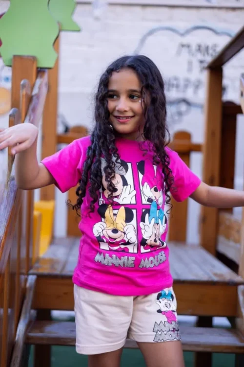 Kids Cartoon Graphic Tee and Shorts