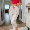 Heart Patterned Sleeveless Set - Image 3