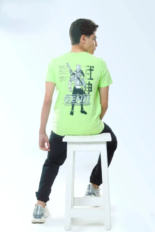 Vibrant Graphic Tee with Cargo Pants - Image 4