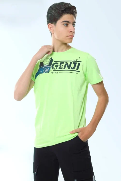 Vibrant Graphic Tee with Cargo Pants - Image 3
