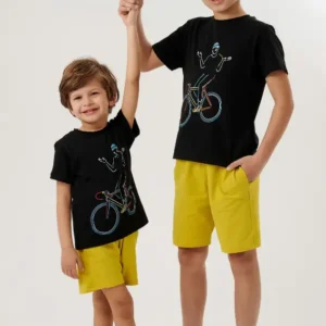 Kids' Graphic Tee and Shorts Set