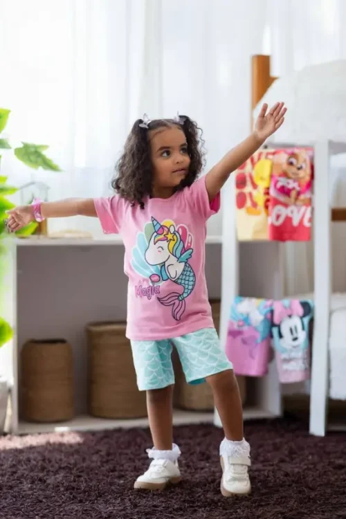Kids' Unicorn Short Sleeve Set