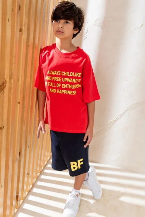 Child's Printed Tee and Shorts Set
