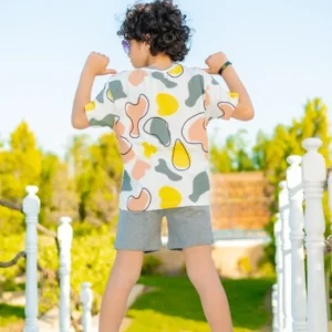 Colorful Cartoon T-Shirt and Shorts Set