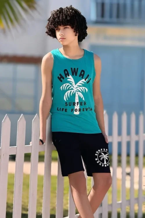 Hawaii Surfer Set Sleeveless & Tee - Image 4