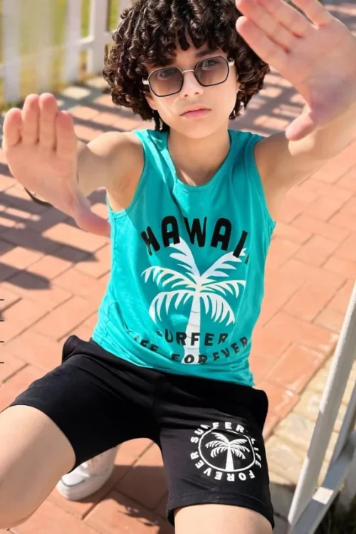 Hawaii Surfer Set Sleeveless & Tee - Image 3