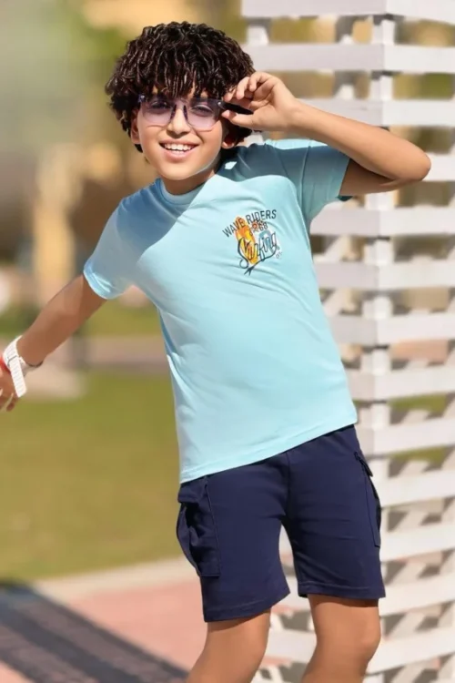Boys' Surf Graphic Tee & Shorts Set - Image 2