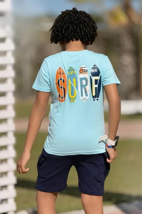 Boys' Surf Graphic Tee & Shorts Set - Image 3