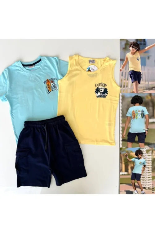 Boys' Surf Graphic Tee & Shorts Set
