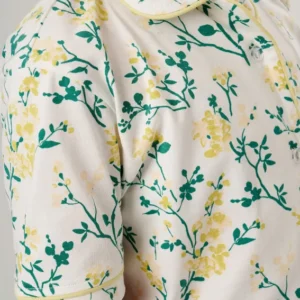 Floral Short Sleeve Pajama Set