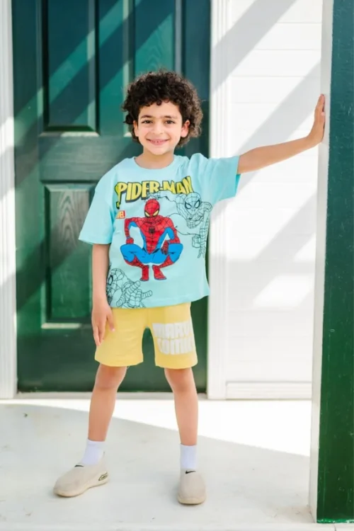 Spider-Man Kids T-Shirt and Shorts Set - Image 3