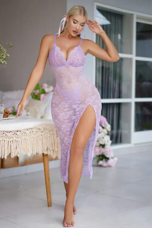 Floral Lace Babydoll Sexy Lingerie