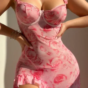 Stunning Red Strappy Mini Dress