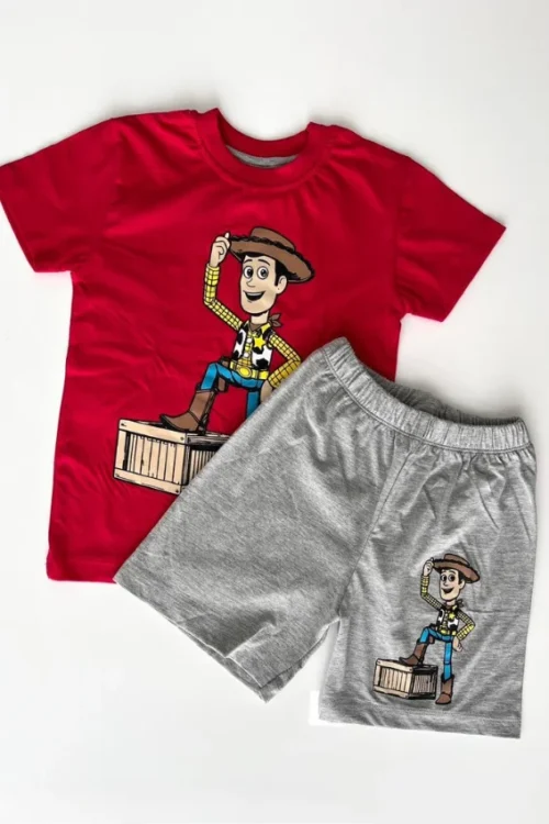 Cartoon Tee and Shorts Set - Image 3