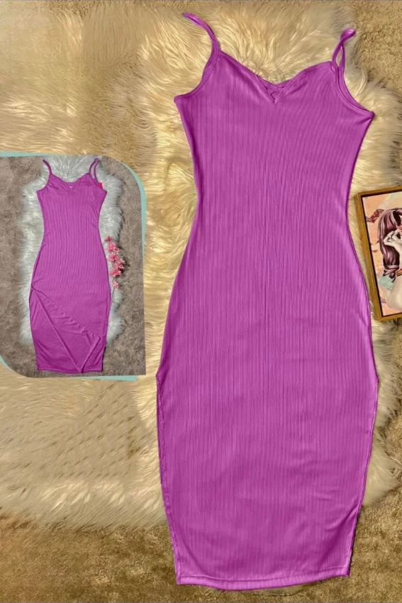 Vibrant Sleeveless Slip Dress