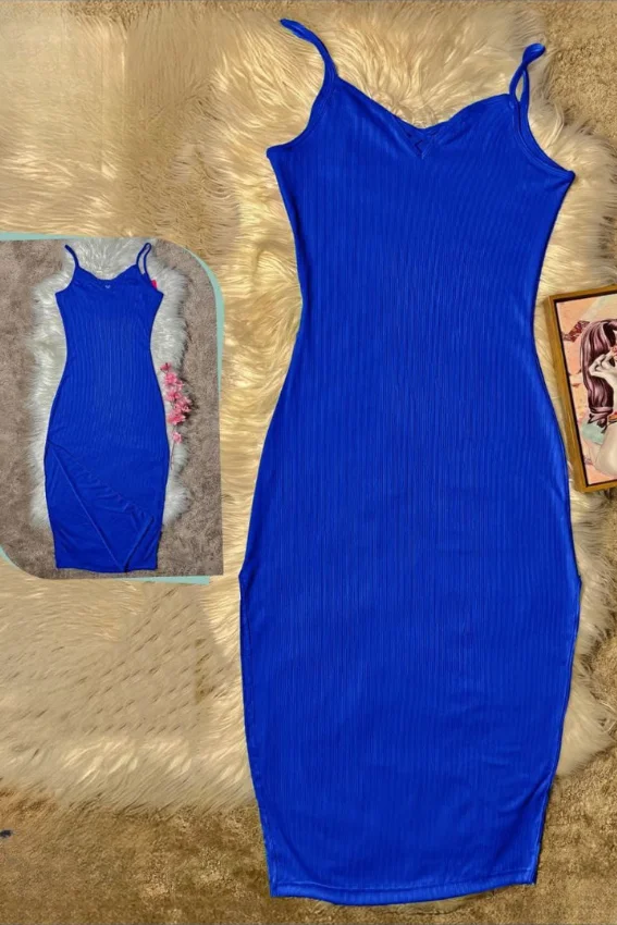 Vibrant Sleeveless Slip Dress