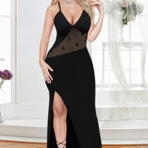 Sheer Heart Maxi Dress