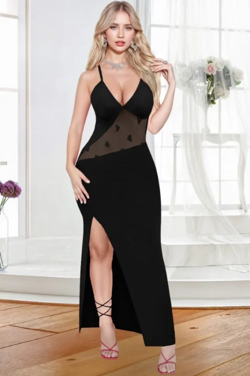 Sheer Heart Maxi Dress - Image 3