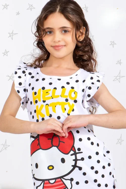 Cute Polka Dot Ruffle Sleeve Dress - Image 2