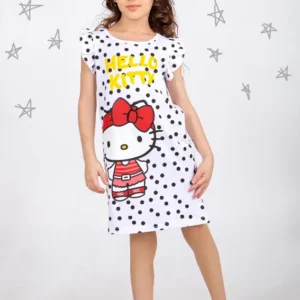 Cute Polka Dot Ruffle Sleeve Dress