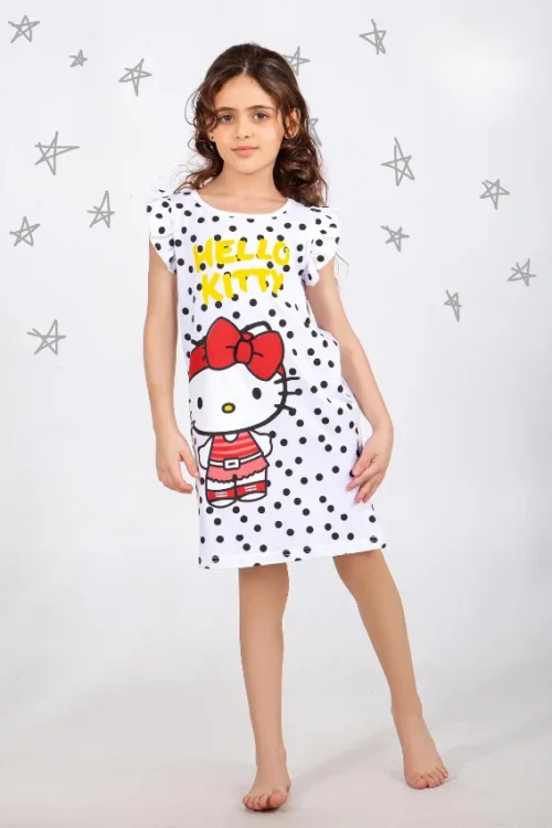 Cute Polka Dot Ruffle Sleeve Dress
