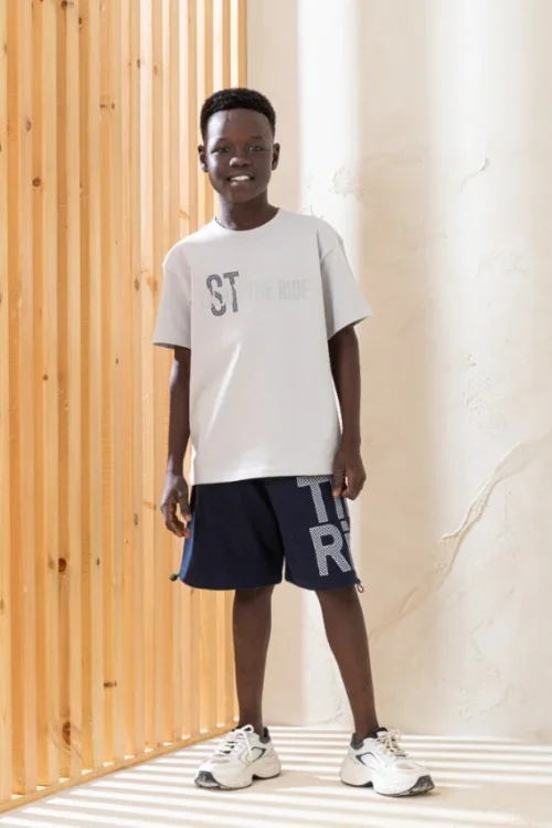 Graphic Tee and Shorts Set - Image 3