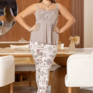 Floral Printed Sleeveless Top & Pants