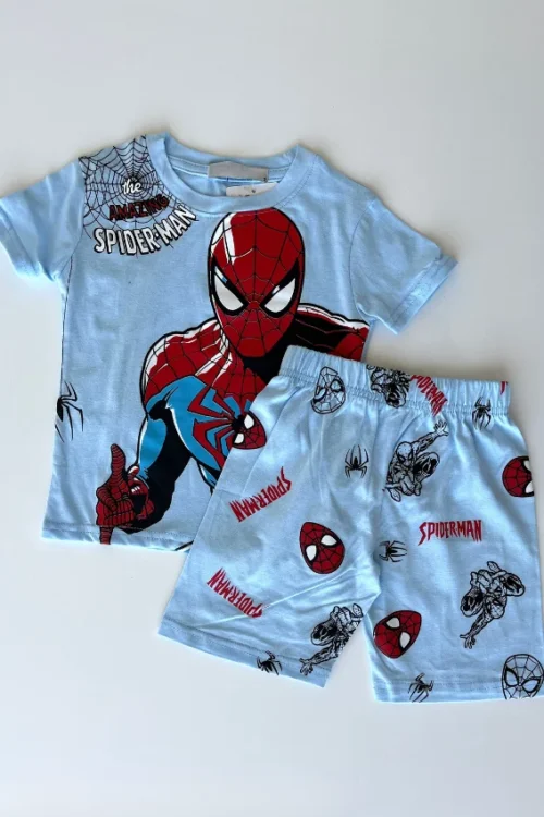 Kids Spiderman Short Sleeve Set